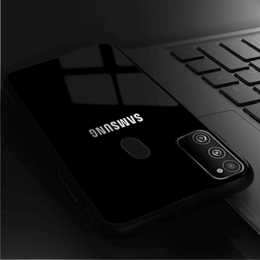 VAKU ® Samsung Galaxy M30s Radium Glow Light Illuminated SAMSUNG Logo 3D Designer Case Back Cover