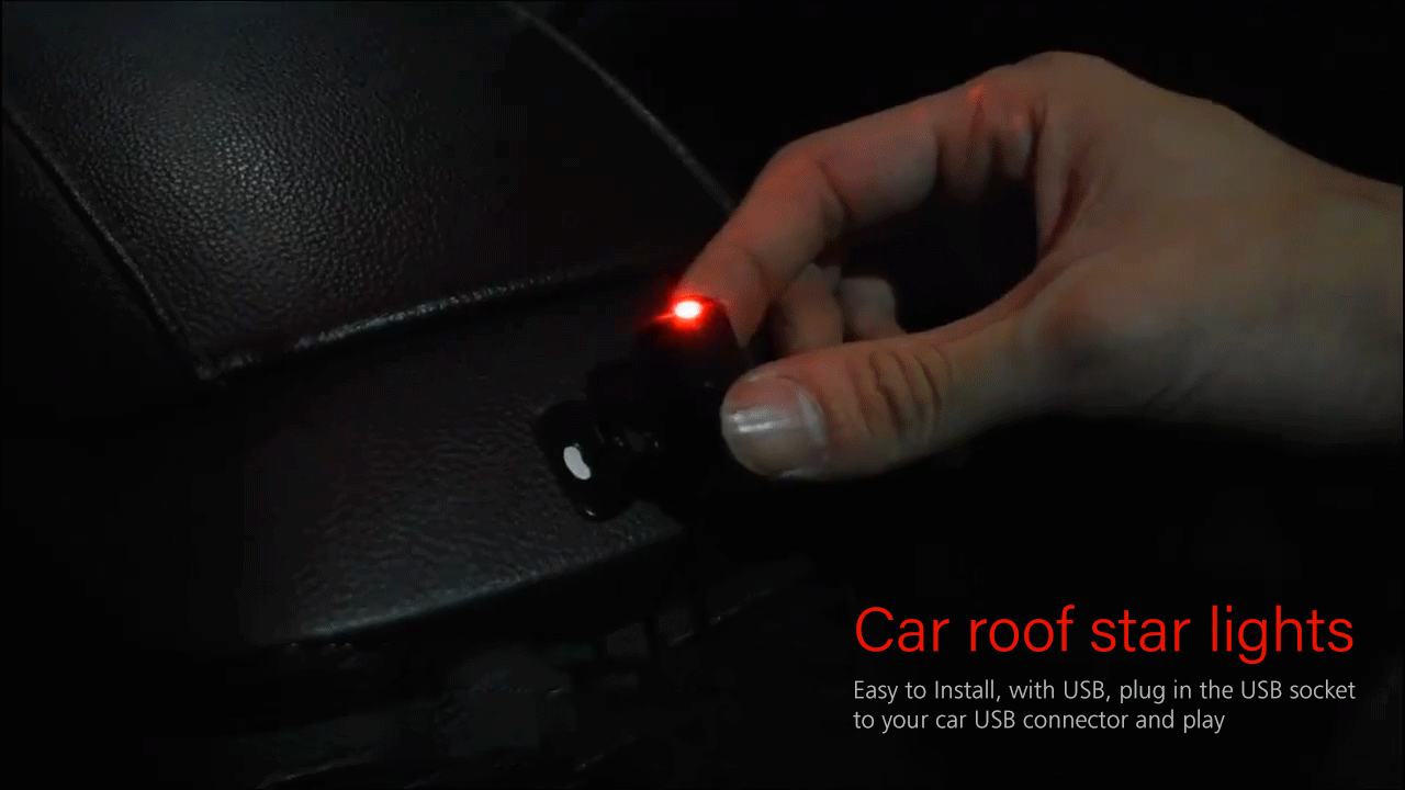 VAKU ® Car Roof Full Star / Meteor Projection Laser Car Interior Atmosphere Lights