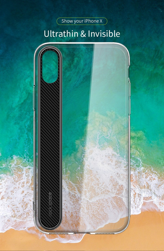 Rock ® Apple iPhone X / XS Ace Series Ultra-Clear Transparent View Minimalist Design Back Cover