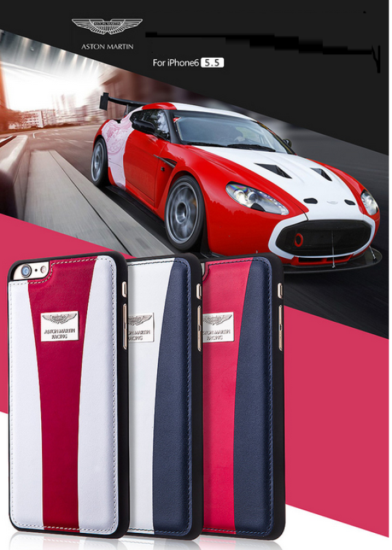 Aston Martin Racing ® Apple iPhone 6 Plus / 6S Plus Official Hand-Stitched Leather Case Limited Edition Back Cover