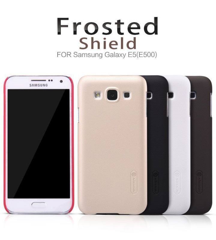 Nillkin ® Samsung Galaxy E5 Super Frosted Shield Dotted Anti-Slip Grip PC Back Cover