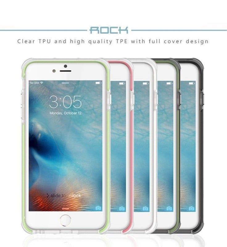 Rock ® Apple iPhone 6 / 6S High-Drop Crash-Proof Ultra Guard Series Three-Layer Protection TPU Back Cover