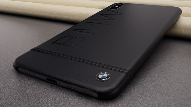 BMW ® Apple iPhone XS Max Official Racing Leather Case Limited Edition Back Cover