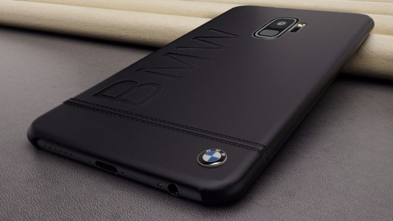 BMW ® Samsung S9 Official Racing Leather Case Limited Edition Back Cover