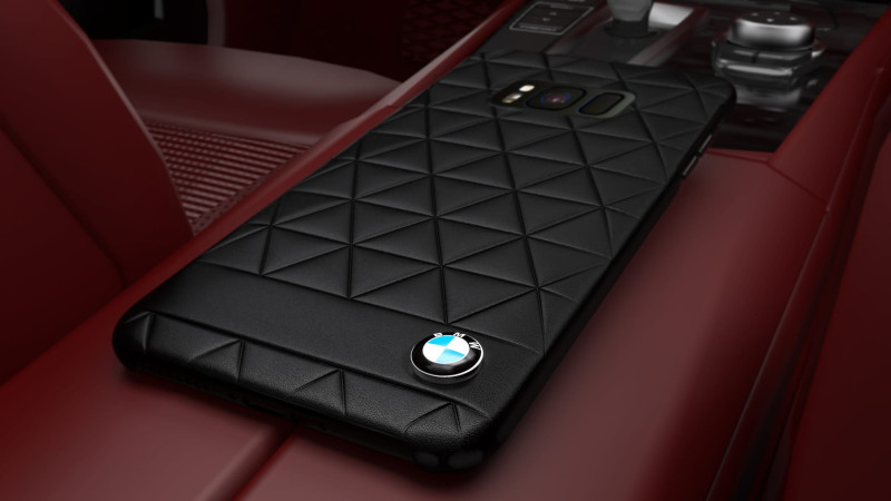 BMW ® Samsung S8 PLUS Official Superstar zDRIVE Leather Case Limited Edition Back Cover