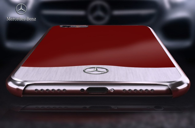 Mercedes Benz ® Apple iPhone 8 SLR McLaren Series Electroplated Metal Hard Case Back Cover