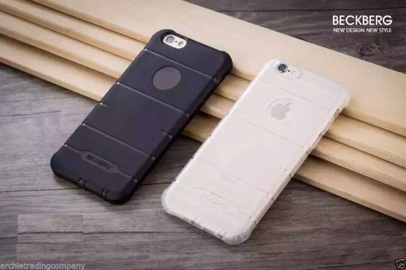 Beckberg ® Apple iPhone 6 / 6S Anti-Shock Grip Razor Metallic Finish TPU Protective Shell Back Cover