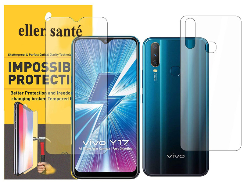 Eller Sante ® Vivo Y17 Impossible Hammer Flexible Film Screen Protector (Front+Back)