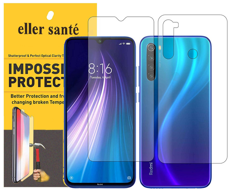 Eller Sante ® Redmi Note 8 Impossible Hammer Flexible Film Screen Protector (Front+Back)