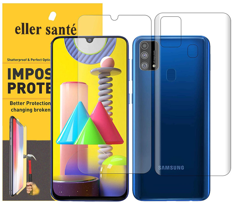 Eller Sante ® Samsung Galaxy M21 Impossible Hammer Flexible Film Screen Protector (Front+Back)