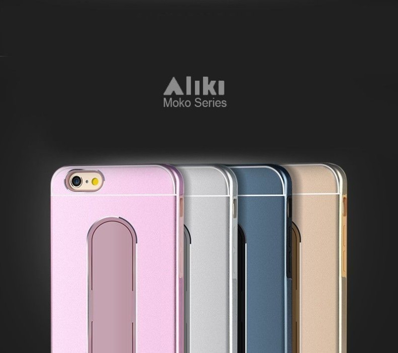 Aliki ® Apple iPhone 6 Plus / 6S Plus Moko Series Aircraft Grade Aluminium Metal Case with Press Button Stand Back Cover