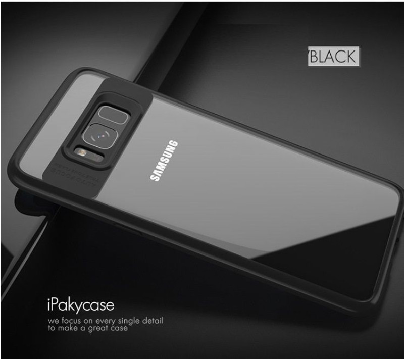 Vaku ® Samsung J7 Prime / J7 Prime 2 Kowloon Series Top Quality Soft Silicone  4 Frames plus ultra-thin case transparent cover-Black