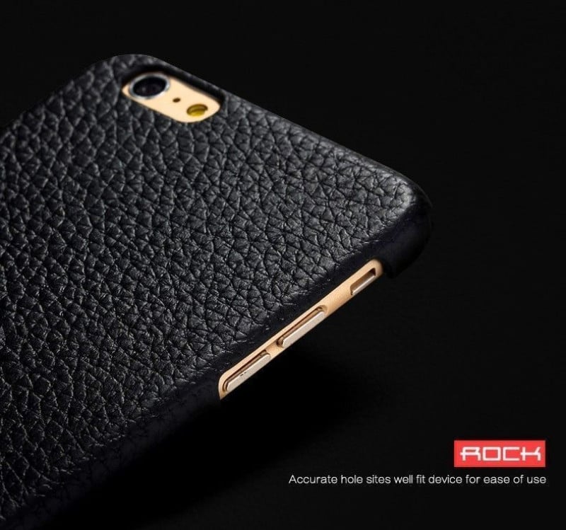 Rock ® Apple iPhone 6 / 6S Jazz Series Lychee Grain Genuine Leather Back Cover