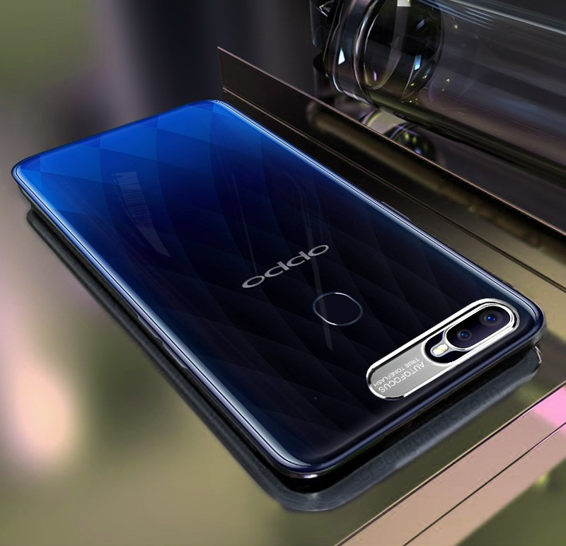 Vaku ® Oppo F9 / F9 Pro Metal Camera Ultra-Clear Transparent View with Anodized Aluminium Finish Back Cover