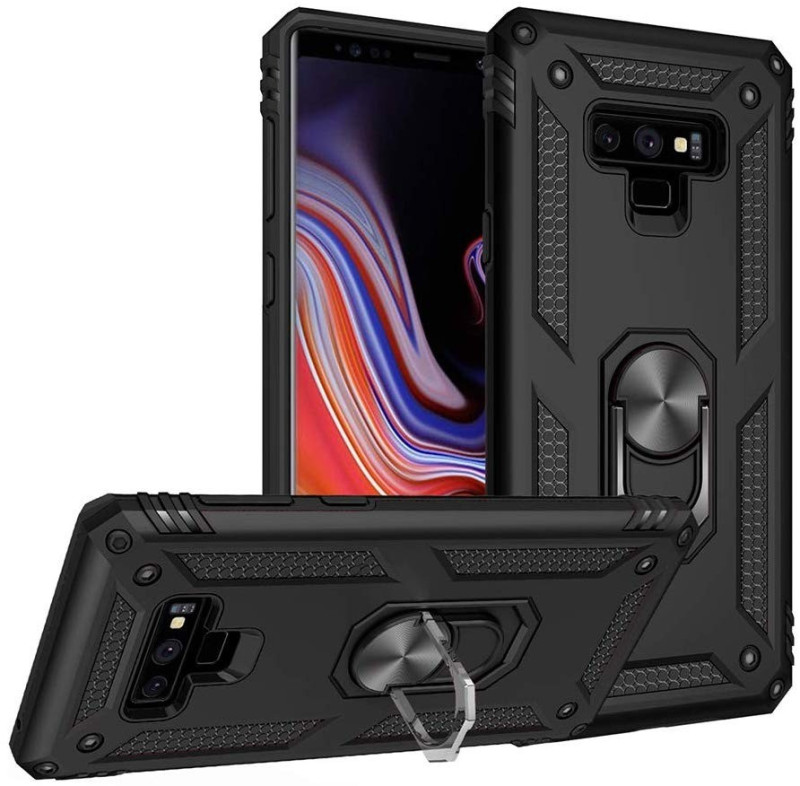 Vaku ® Samsung Galaxy Note 9 Hawk Ring Shock Proof Cover with Inbuilt Kickstand