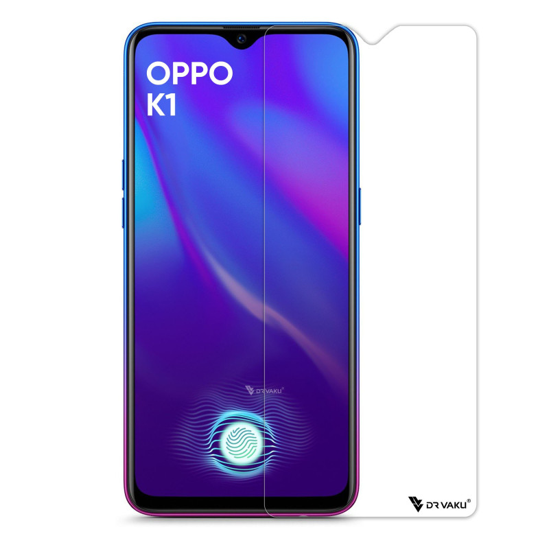 Dr. Vaku ® Oppo K1 2.5D Ultra-Strong Ultra-Clear Full Screen Tempered Glass-Transparent