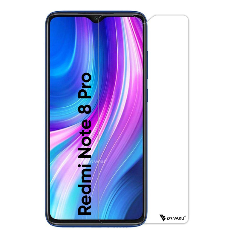 Dr. Vaku ® Xiaomi Redmi Note 8 Pro 2.5D Ultra-Strong Ultra-Clear Full Screen Tempered Glass-Transparent