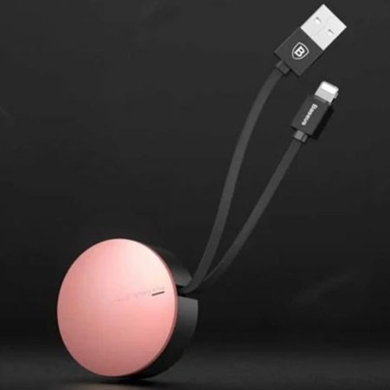 Baseus ® Era Designer Shell Storage Type Self-Retractable 90cm Apple Lightning Port Charging / Data Cable