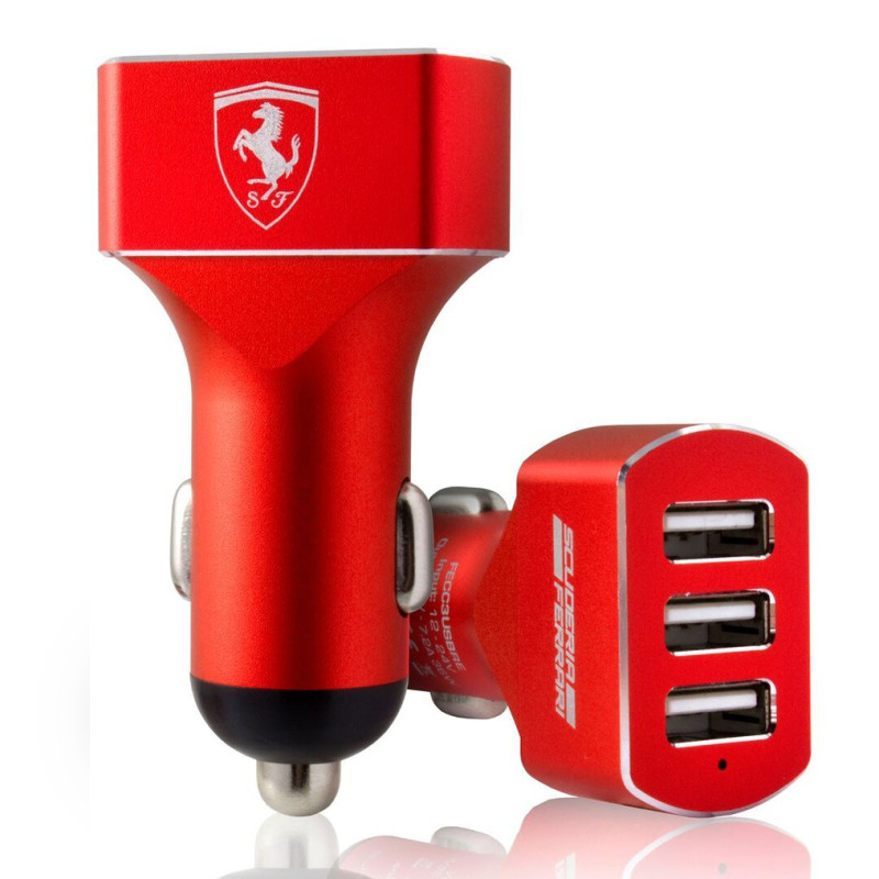 Ferrari ® 5V / 7.2 A 3 USB Output car charger