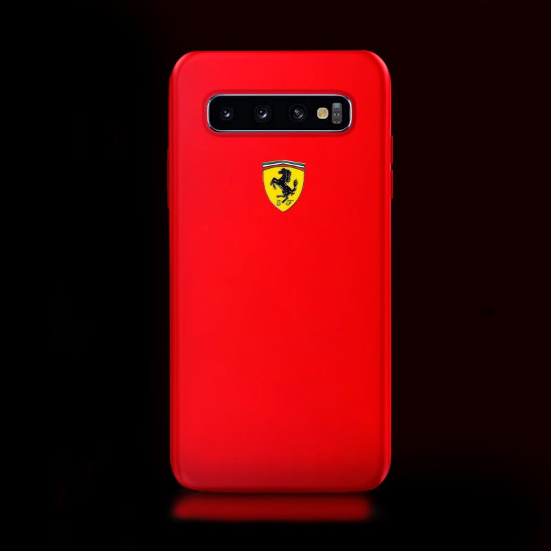 Ferrari ® Samsung Galaxy S10 Liquid Silicon Luxurious Case Limited Edition Back Cover