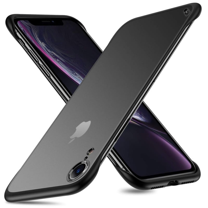 iPhone XR - Magnetic Ring Kickstand Hybrid Phone Case - Black – fonemask