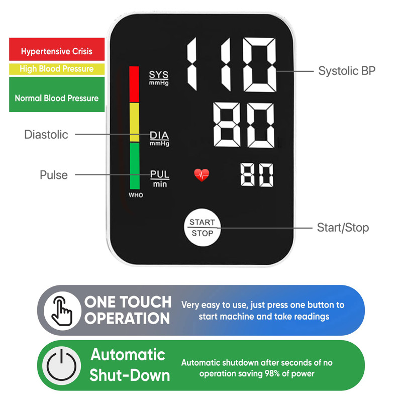 DR VAKU ® Electronic Rechargeable BP Machine Monitor Digital Fully ...