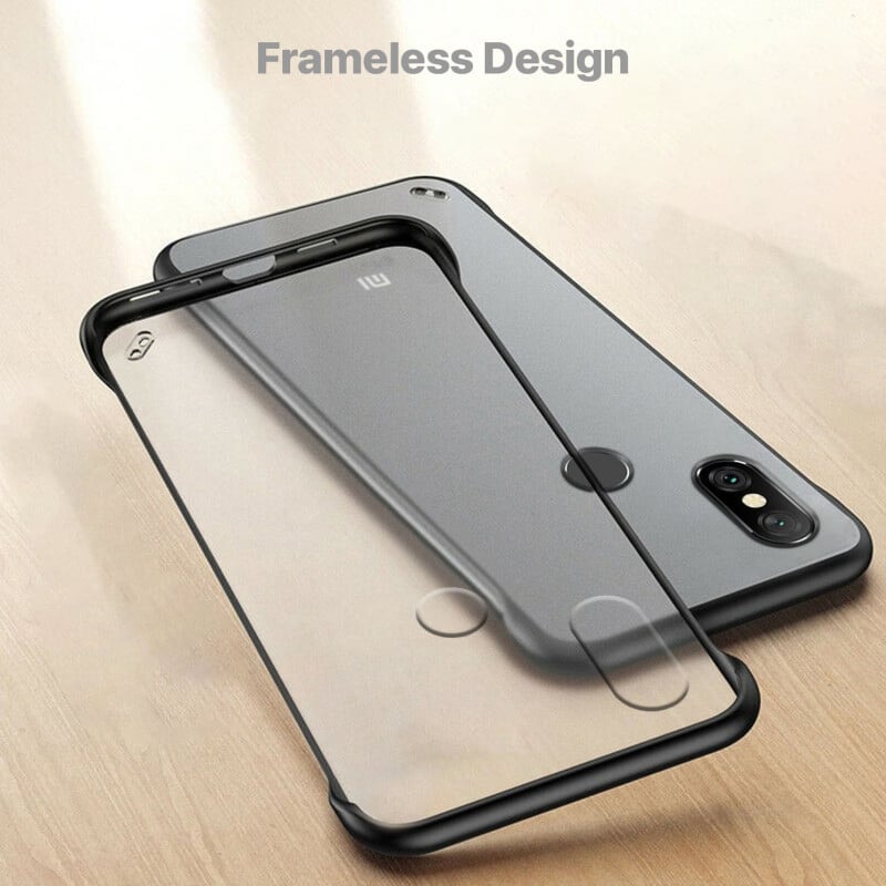 VAKU ® Xiaomi Redmi Note 6 Pro Frameless Semi Transparent Cover (Ring not Included)