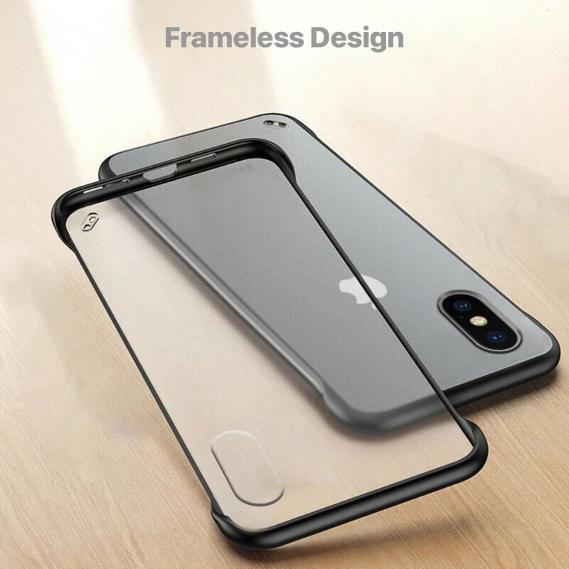 VAKU ® Apple iPhone XS Max Frameless Semi Transparent Cover (Ring not Included)
