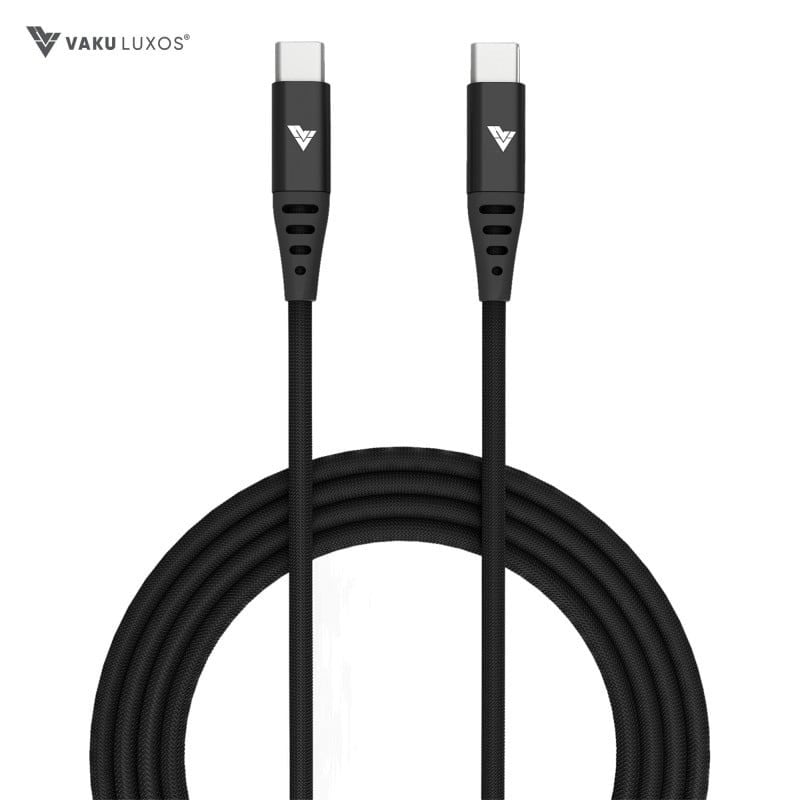 DR VAKU ® DuraTuff USB C to USB C Power Delivery MFi Certified Fast Charging Data Sync Cable for iPhone 15 Series