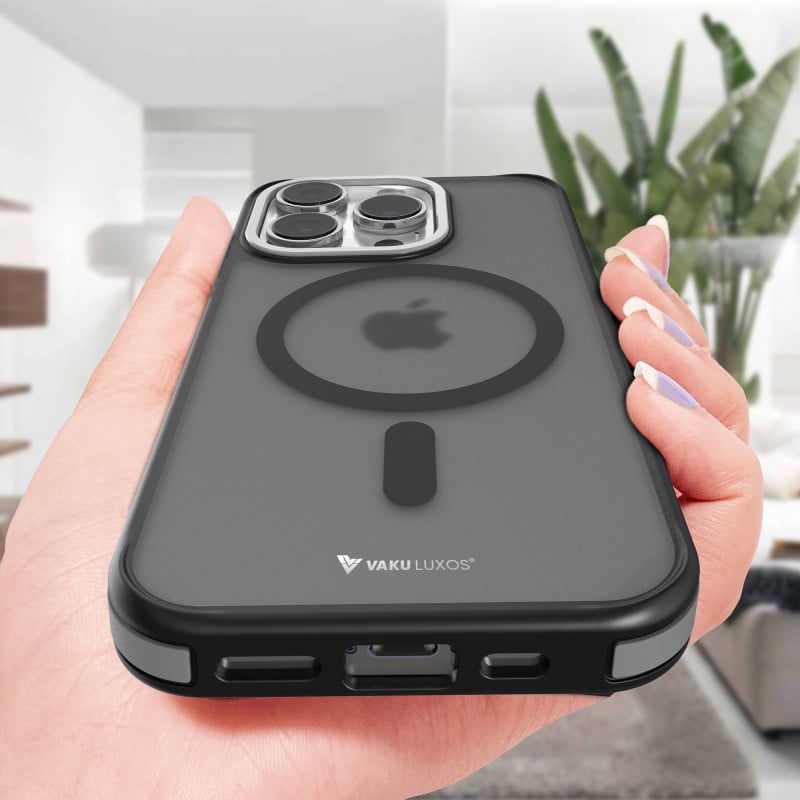 eller santé ® Apple iPhone 15 Pro Elemento MagPro Drop Protection Shockproof Guard Corner Frosted Certified Mag-Safe Back Cover