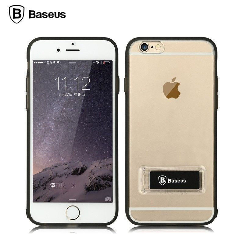 Baseus ® Apple iPhone 6 / 6S Sky Pro Shock-Proof Case with Inbuilt Viewing Stand Back Cover