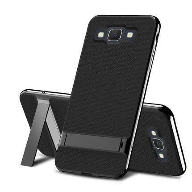 VAKU ® Samsung Galaxy J5 (2016) Royle Case Ultra-thin Dual Metal Soft + inbuilt Stand Back Cover