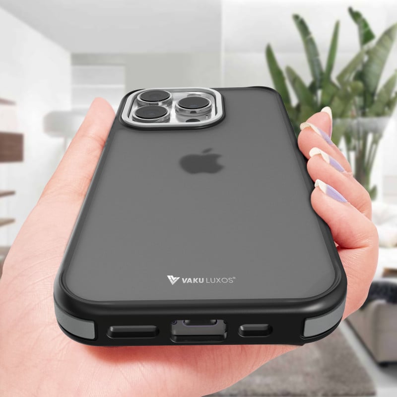 eller santé ® Apple iPhone 15 Pro Elemento Drop Protection, Shockproof Guard Corner Frosted Back Cover