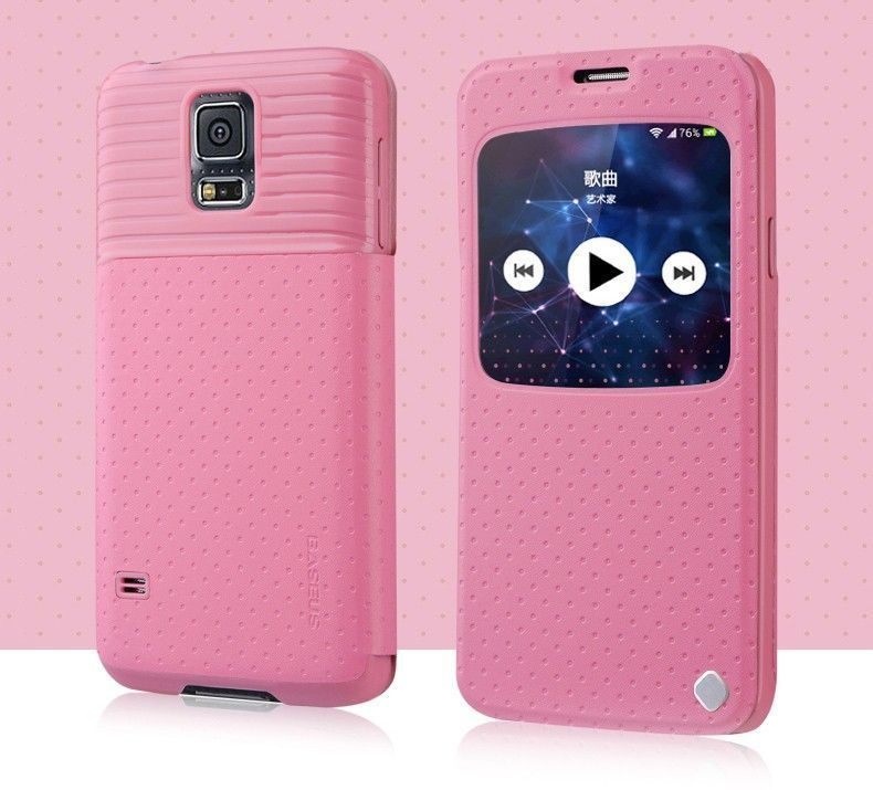 Pink Samsung S5 Cover Case Baseus ® Samsung Galaxy S5 Finder Dot