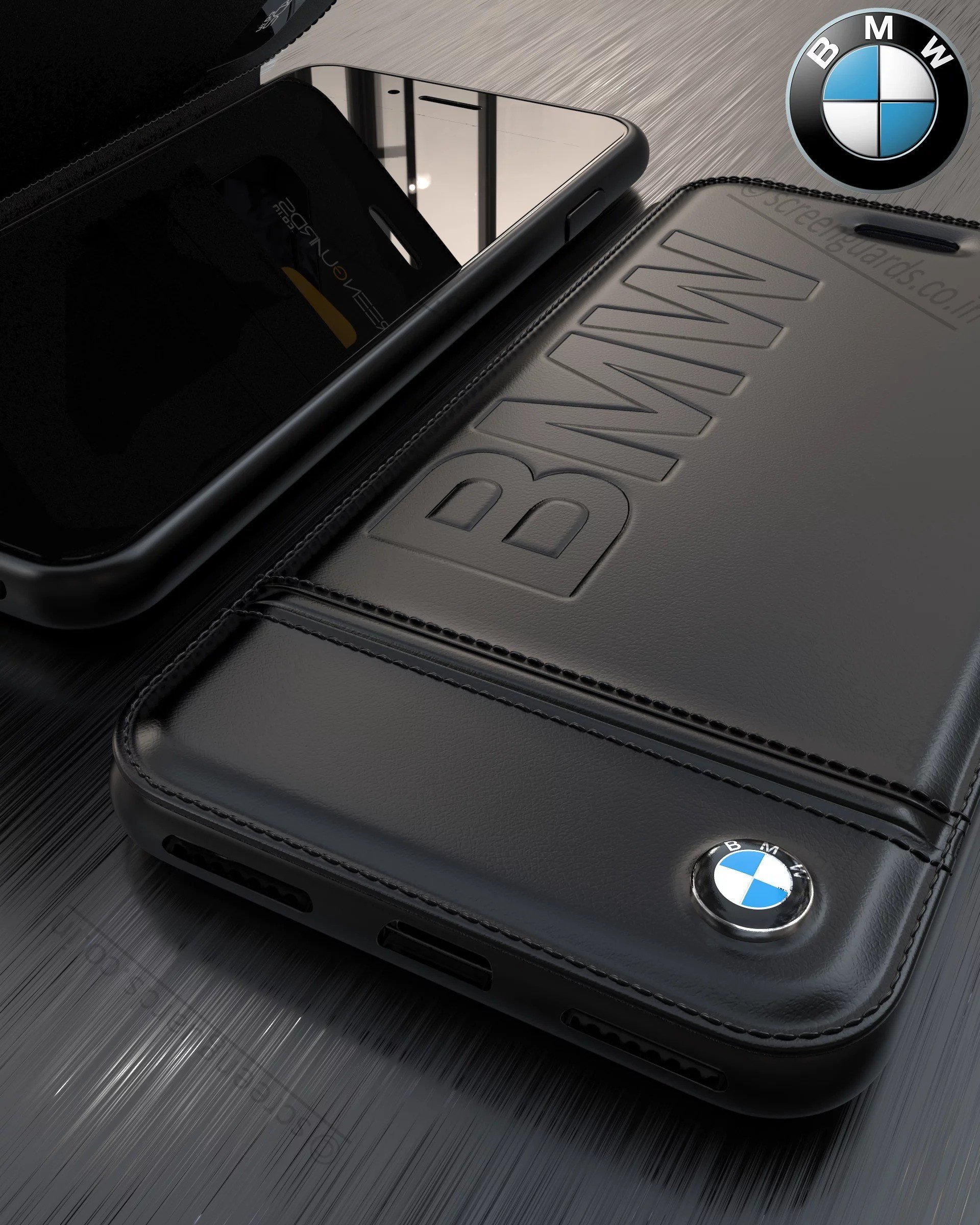 BMW Â® Apple iPhone 8 Flip Official Racing Leather Case Limited Edition
