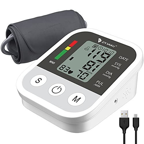 LAZLE Blood Pressure Monitor - Automatic Upper Arm Machine & Accurate  Adjustable Digital BP Cuff Kit 