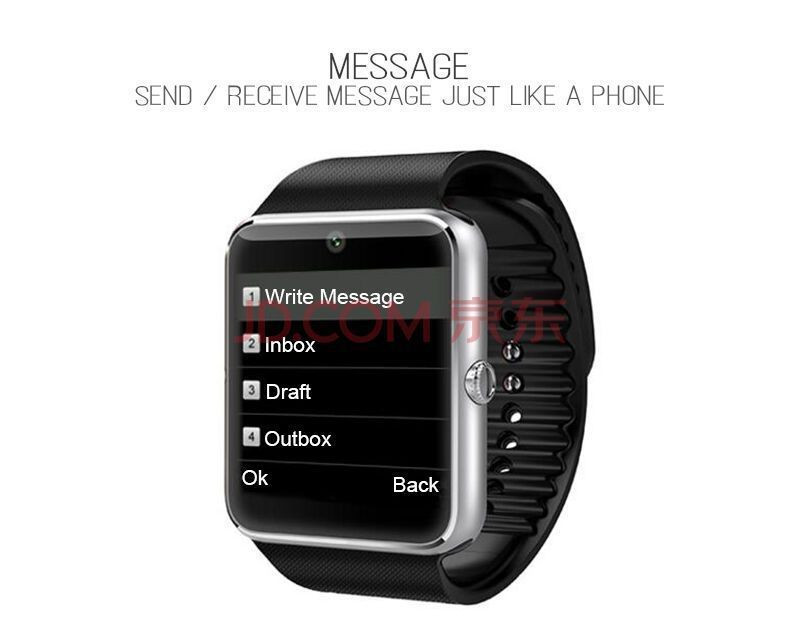 GT08 Smart Watch Bluetooth Waterproof - Merrix | Flutterwave Store