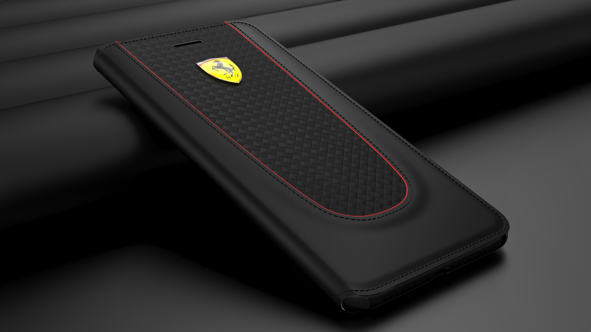 Ferrari ® Apple iPhone 6 / 6s Official California T Series Double Stitched Dual-Material PU ...