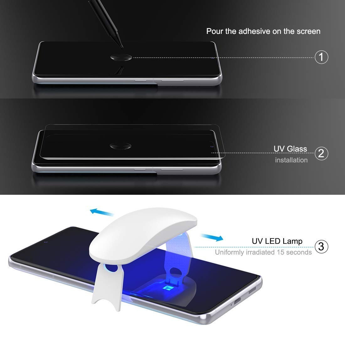 Phonecare - Verre Trempé Nano Curved UV - Samsung Galaxy S21 Ultra