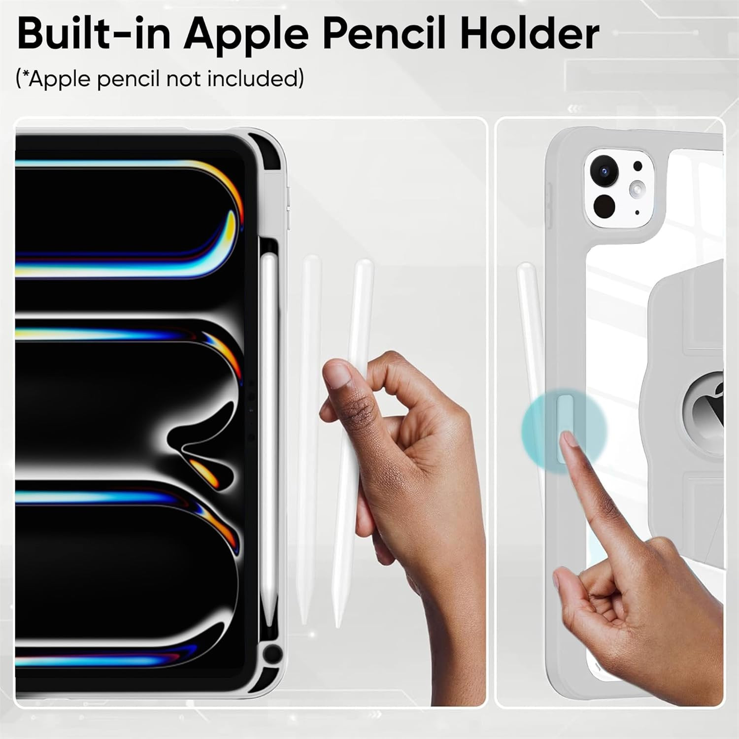 Vaku ® FLARE Apple iPad Pro M4 11-inch Back Flip Stand Cover 360