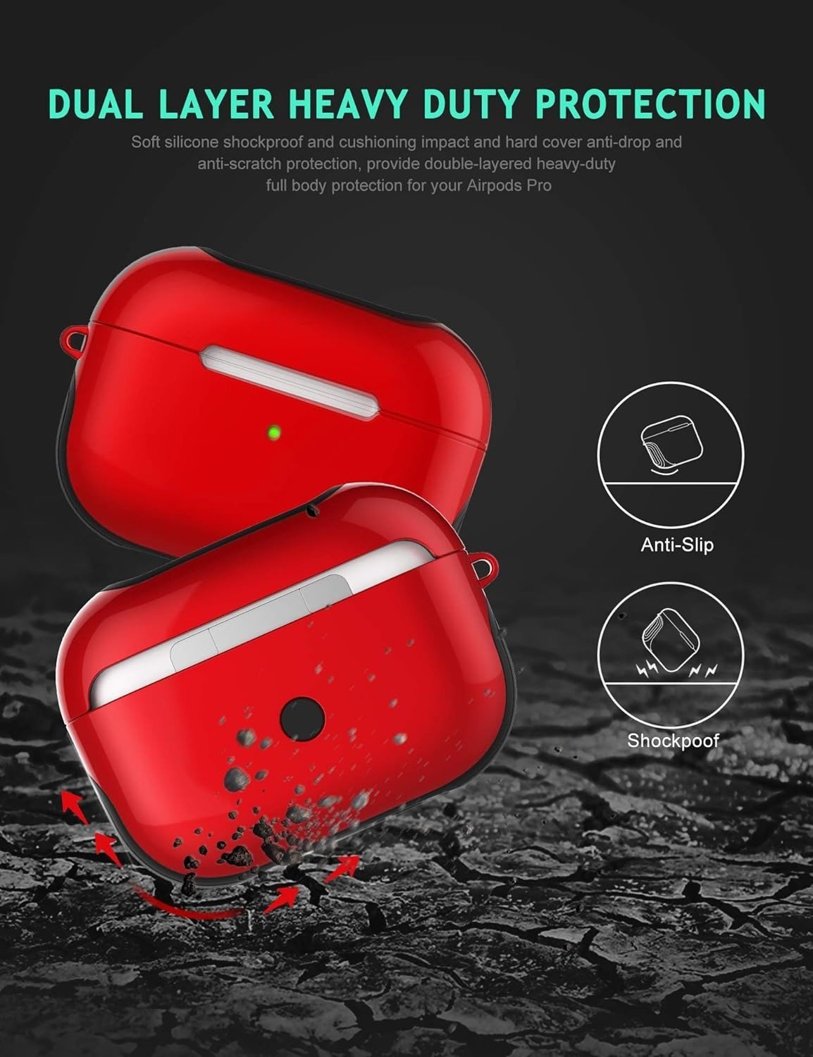 Vaku Luxos ® Neiro Lock Apple Airpods Pro 2 Tough Matte Shockproof