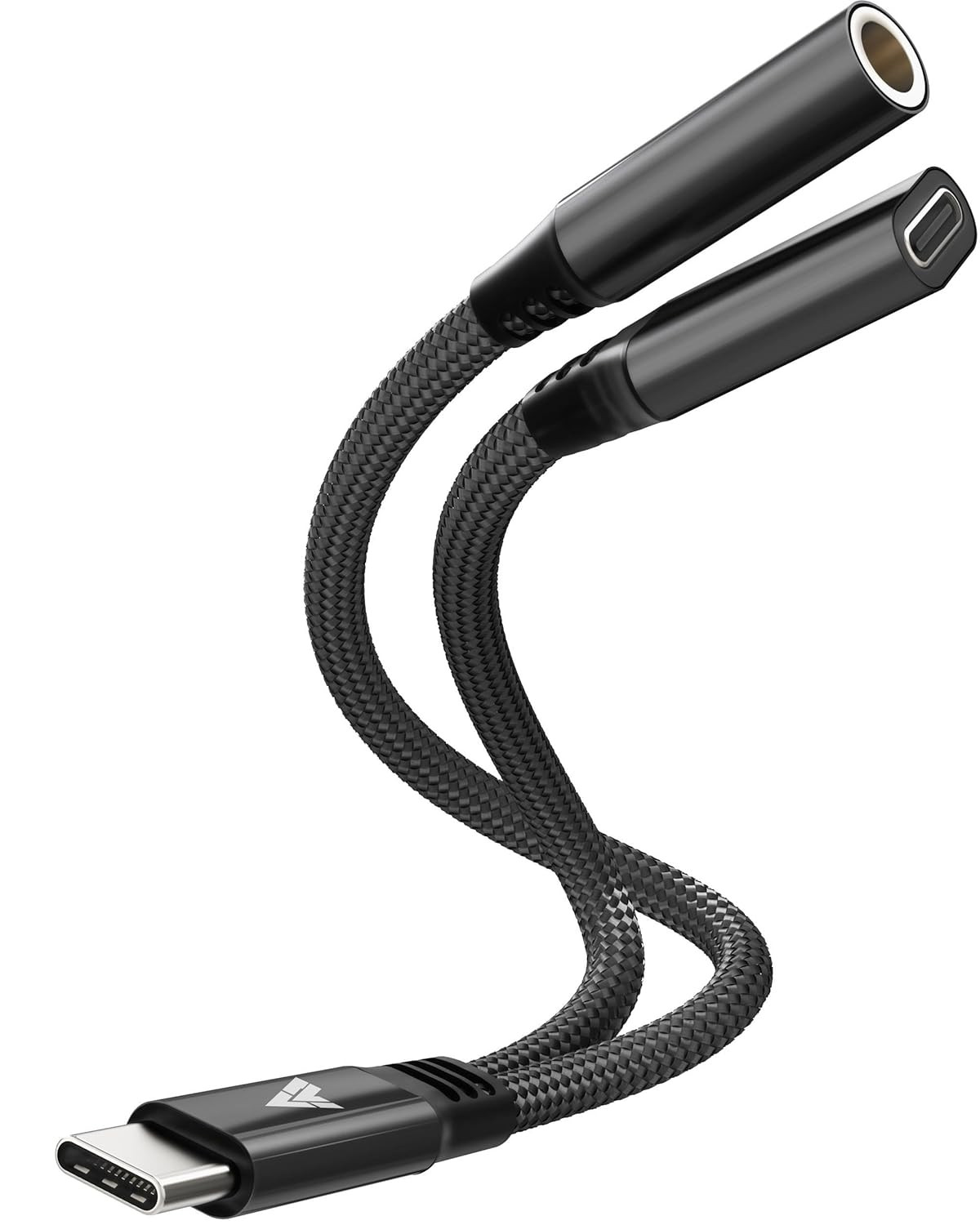 Vaku Luxos® DigiCoder 2in1 Type C to mm Jack Type C Charging  Digital Audio 24-bit DAC Connector Aux Cable, Headphone, Earphone  Converter