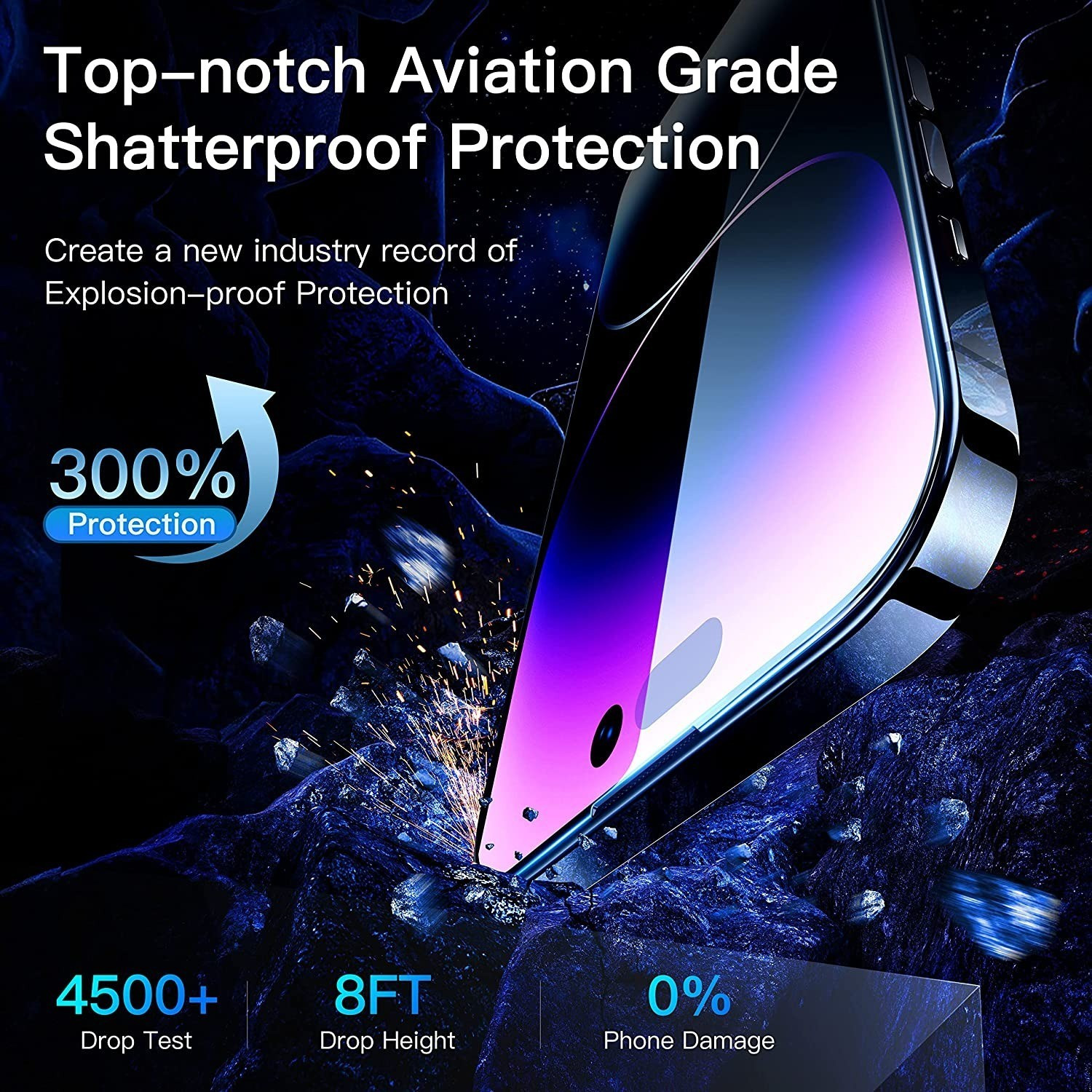 Vaku ® Screen Protector for Apple iPhone 14 Pro Max HD Tempered