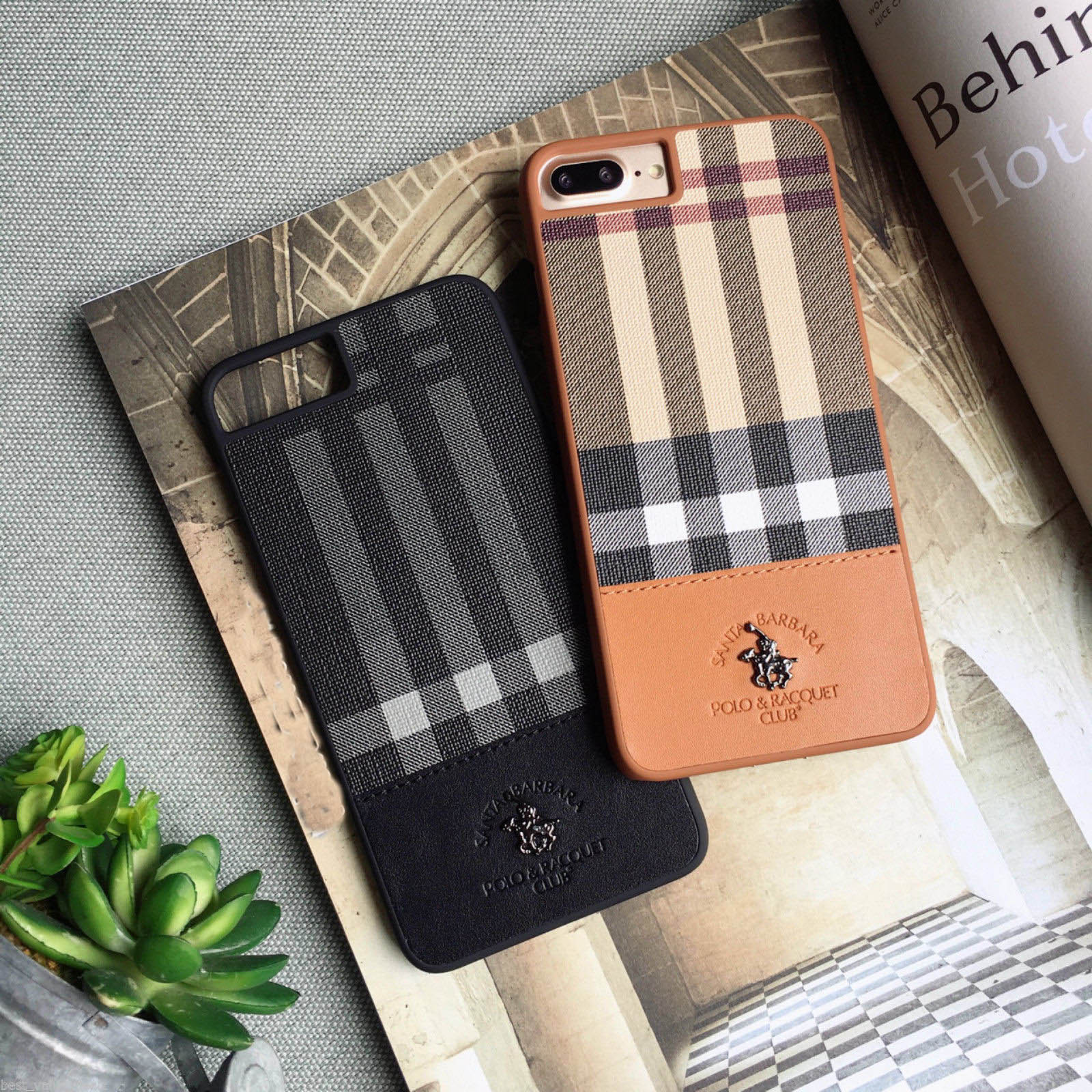 Antel Burberry Iphone Case Wallet IPhone Case With Strap – Vegan