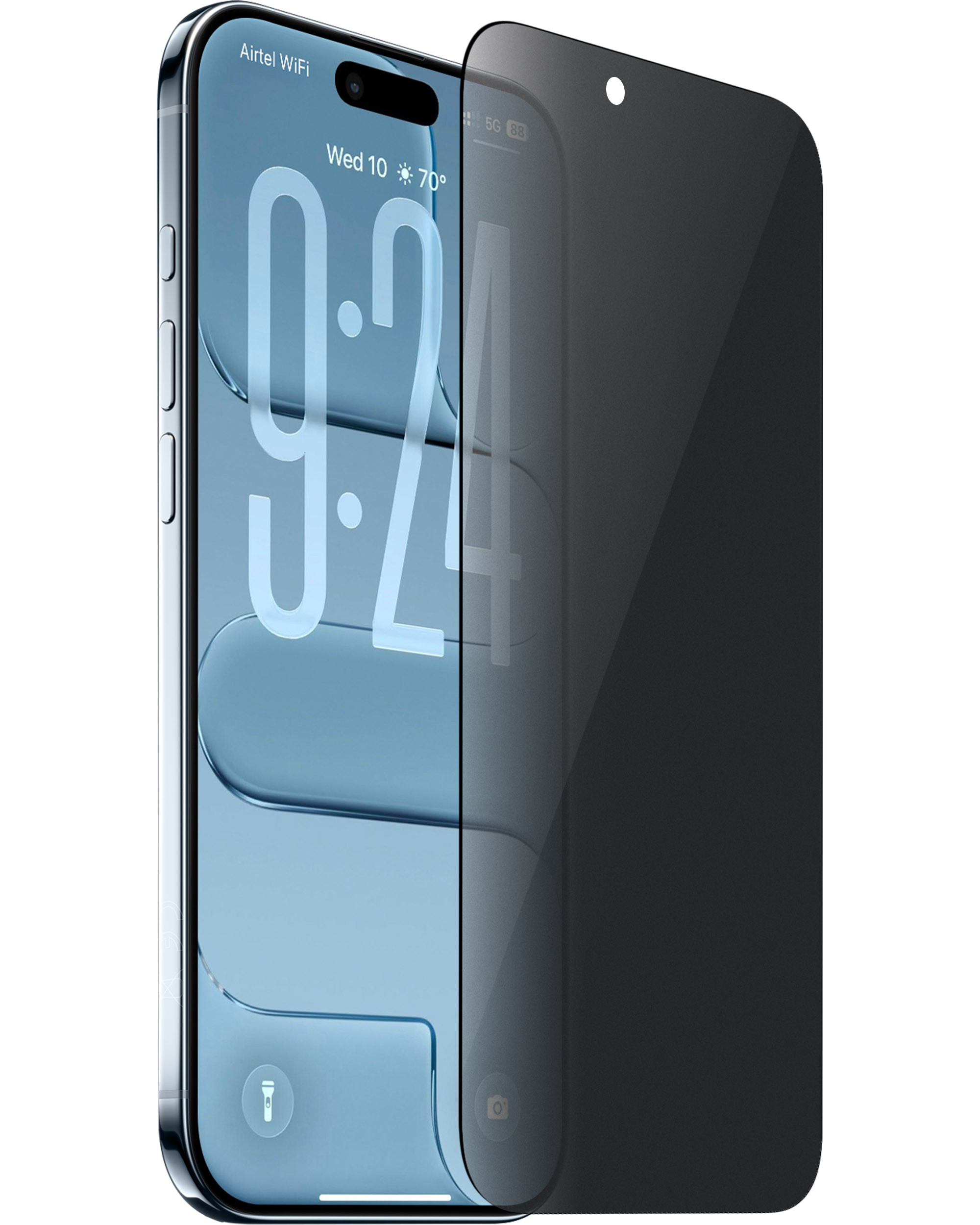 thumbnail image 2 of Removable & Reusable 2-Way Privacy Screen For IPhone 16 Pro Max Portrait Tint 2 of 13