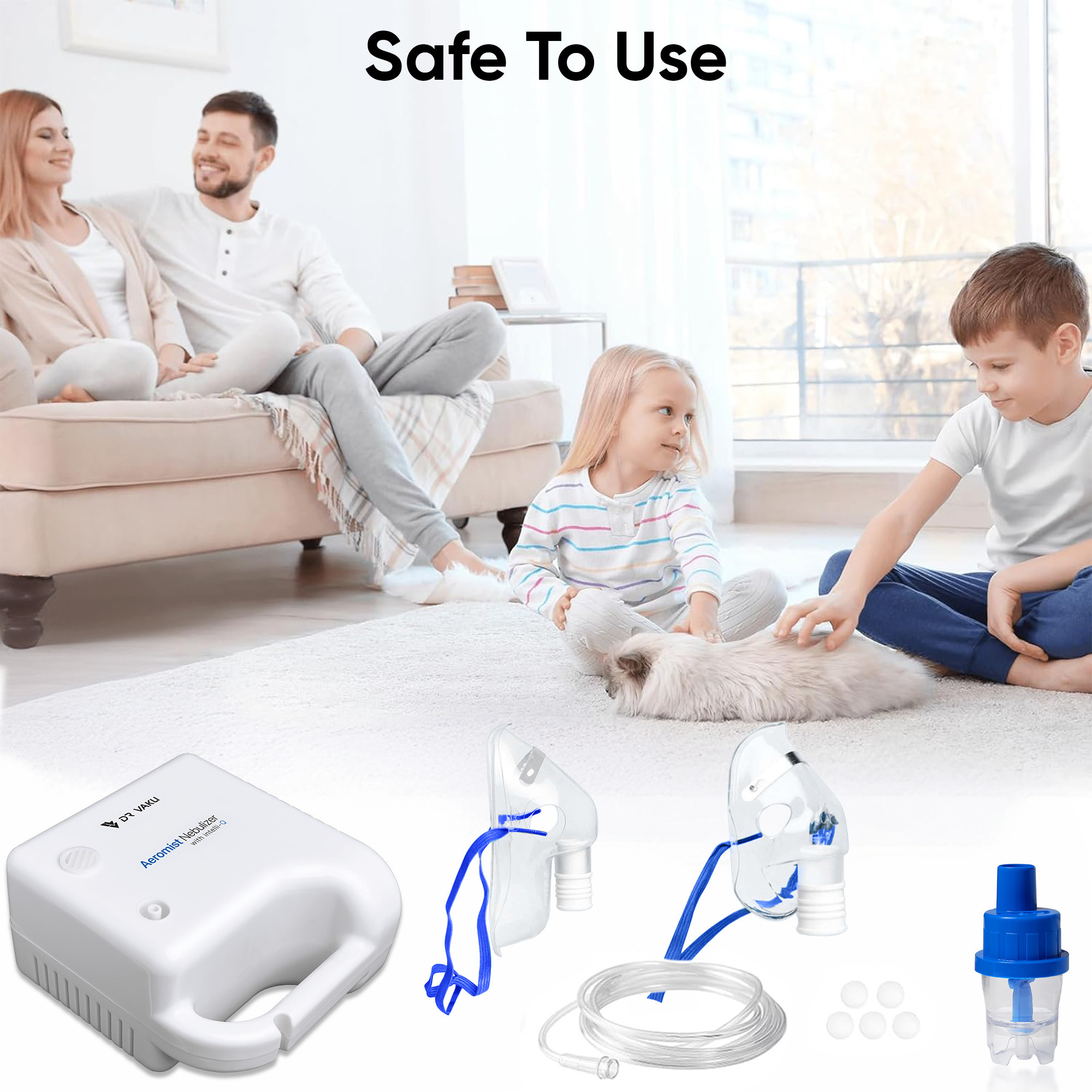 DR VAKU ® Aeromist Nebulizer with intelli-Q Portable Compressor ...