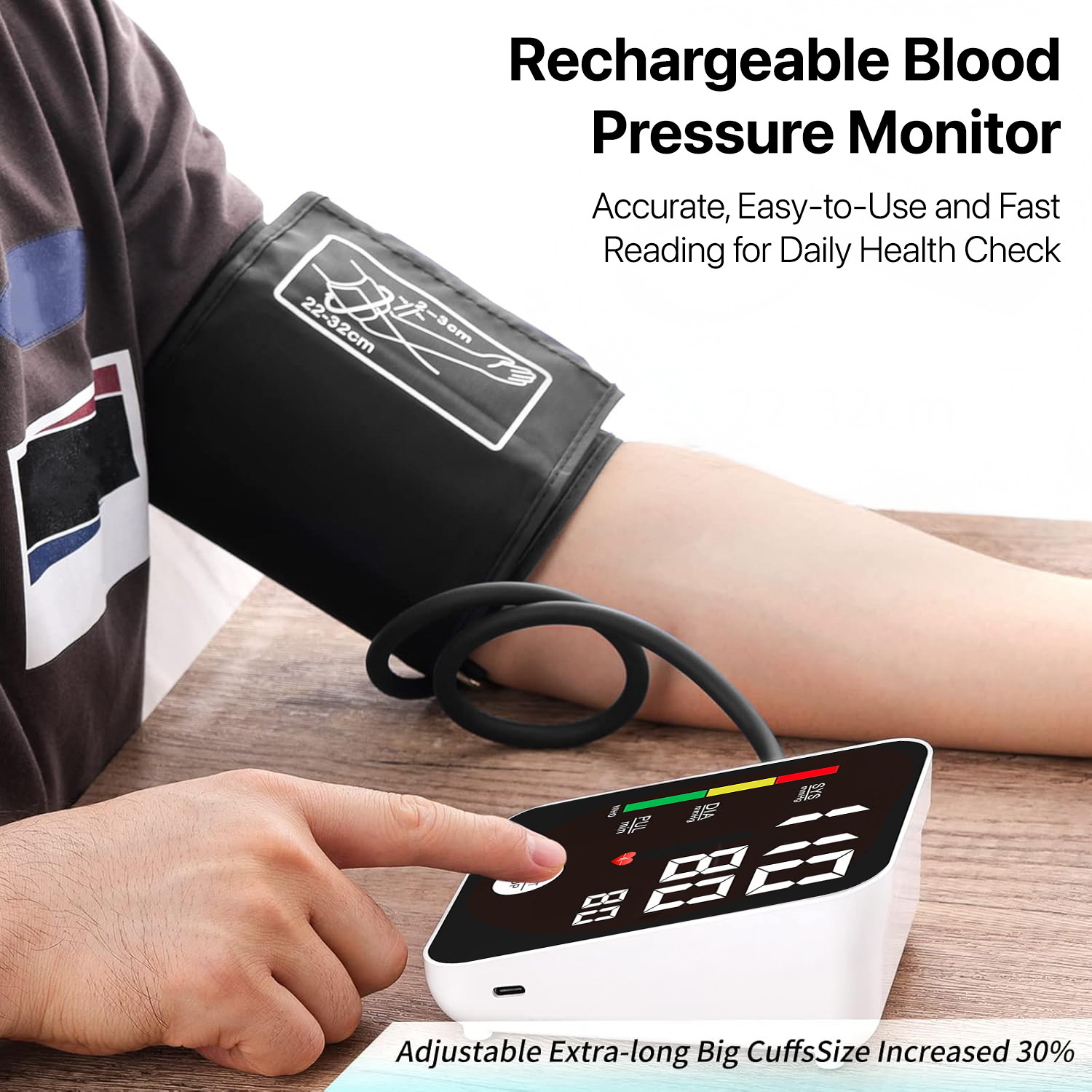 DR VAKU ® Electronic Rechargeable BP Machine Monitor Digital Fully ...