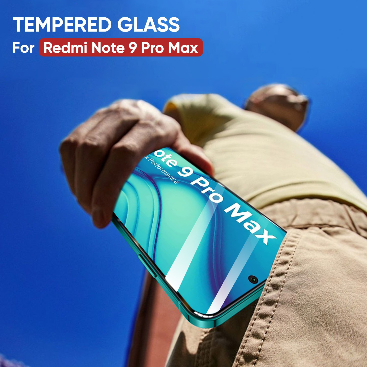 Vaku ® 2In1 Combo Xiaomi Redmi Note Pro Max Luxemberg Leather Stitched  Gold Electroplated Case with 9H Shatterproof Tempered Glass