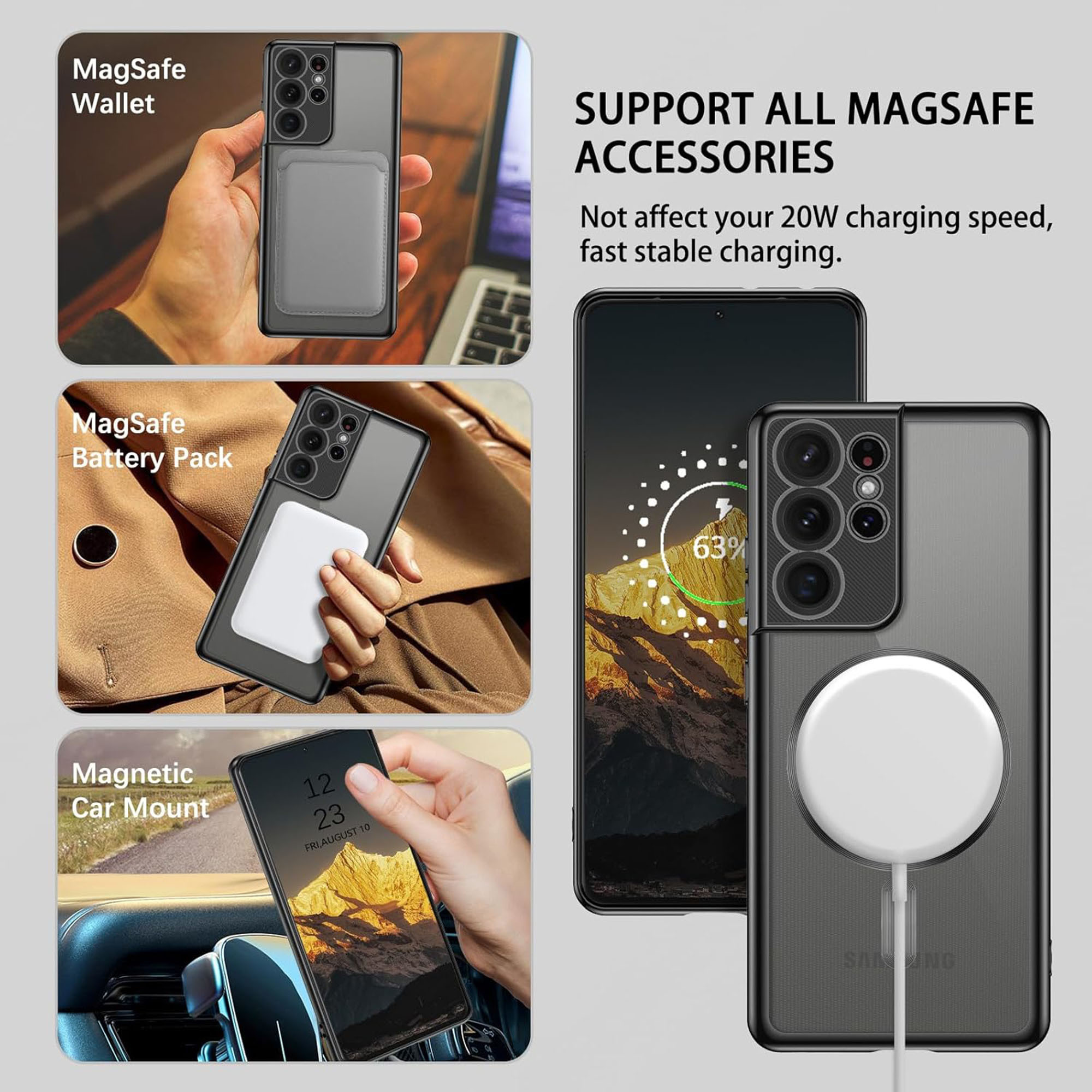 Vaku ® Samsung Galaxy S21 Ultra Luxury Electroplated Magnetic