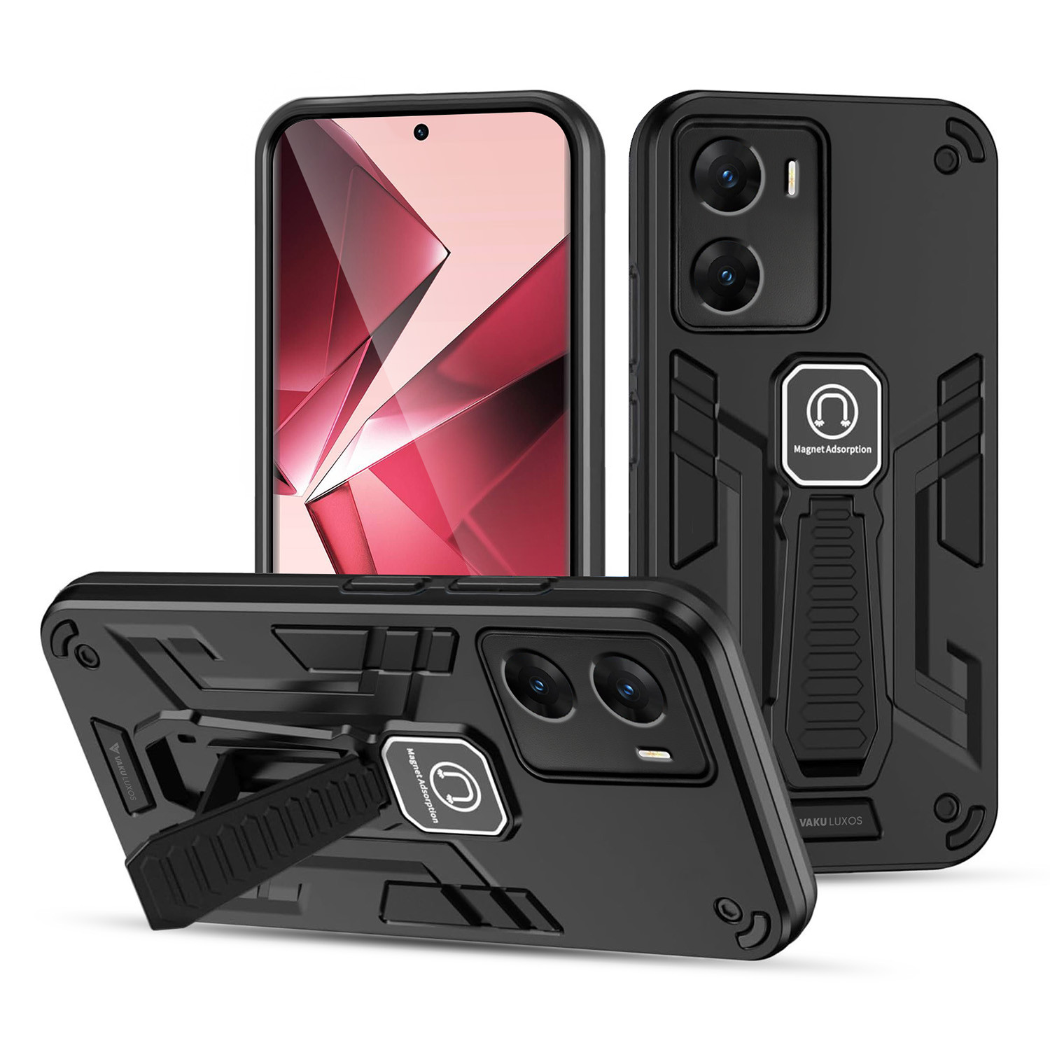 Vaku ® Vivo V29e 5G Valor Military Grade Armor Case with Built-in - Main Image